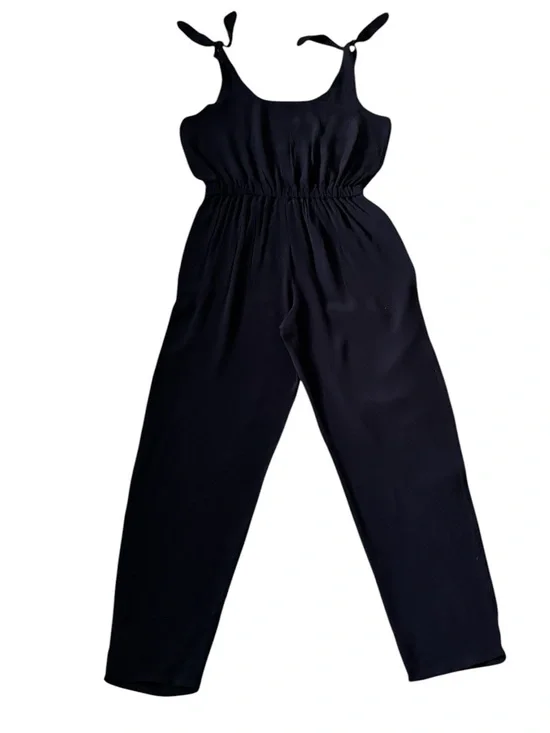 Madewell Black Tie-Shoulder Jumpsuit Size S C5739 - Picture 3 of 6